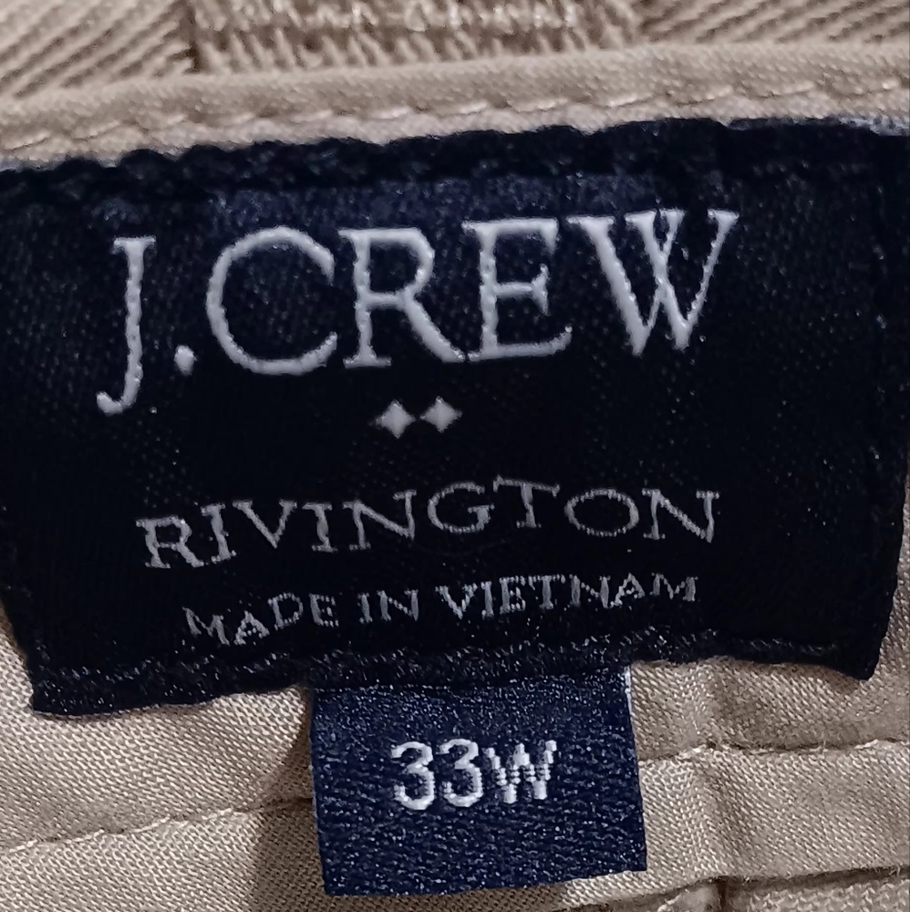 J. Crew Rivington Bundle(2) Shorts Sz33W Khaki/ Navy Blue Flat Front - Picture 10 of 14